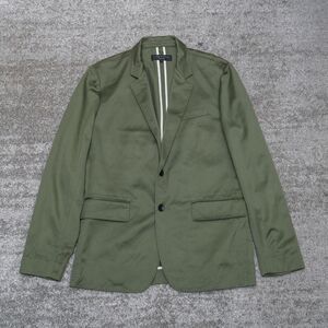 RAG & BONE Men's Slim Fit Blazer Jacket 40 Cotton Olive Green Fine Twill